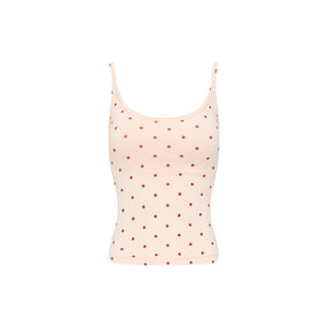Polka Dot Cami Top with Removable Pads