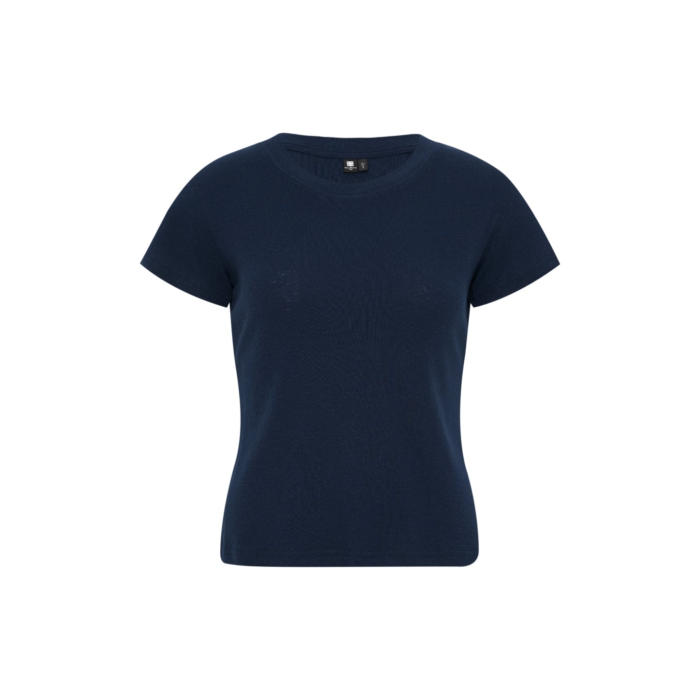 Heathered Cotton Fitted Crew-Neck Tee