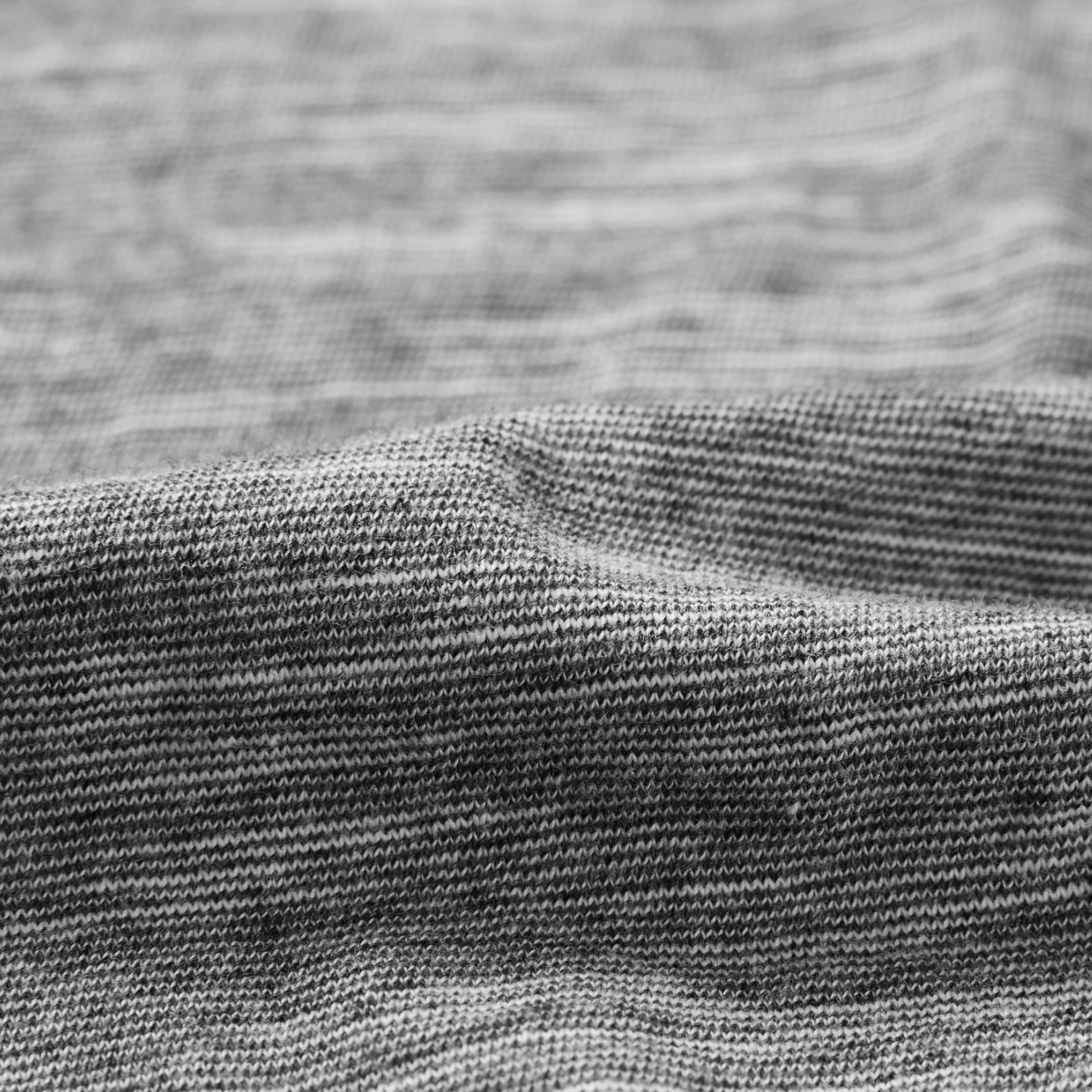 Slub Cotton Raw-Edge V-Neck Top