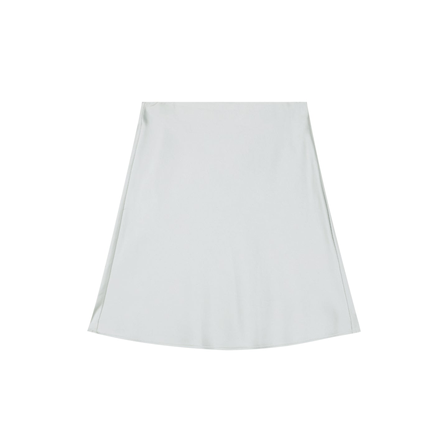 Linen Satin A-Line Skirt