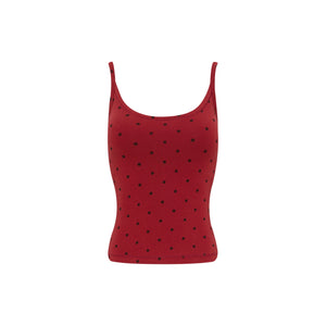 Polka Dot Cami Top with Removable Pads