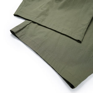 Lightweight Pleated Wide-Leg Cropped Pants