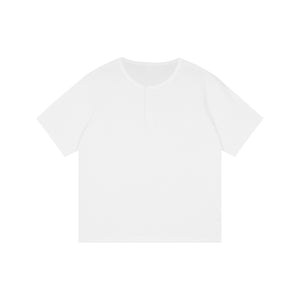 Waffle Knit Henley Tee