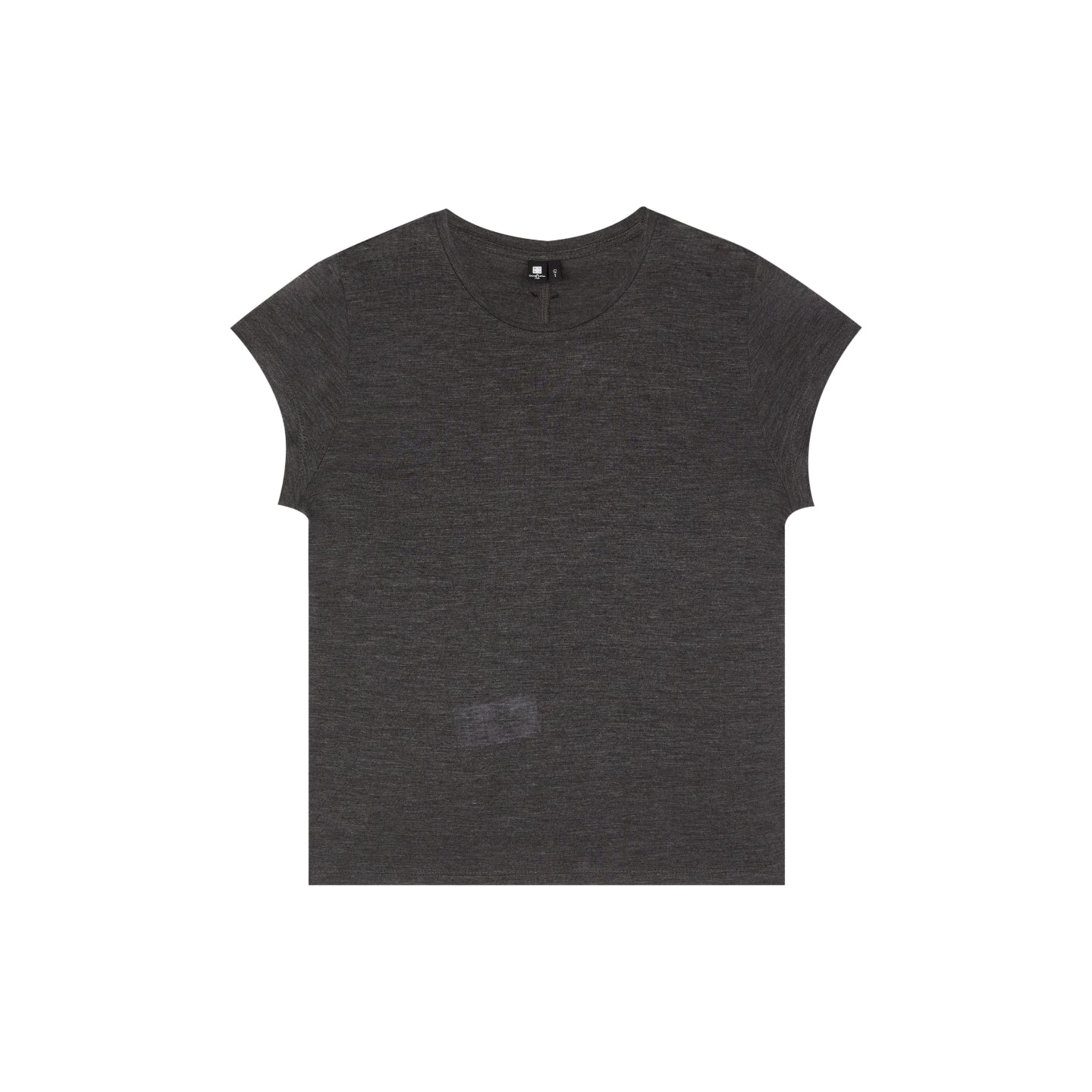 Tencel Wool-Blend Lightweight Short-Sleeve Top