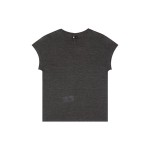 Tencel Wool-Blend Lightweight Short-Sleeve Top