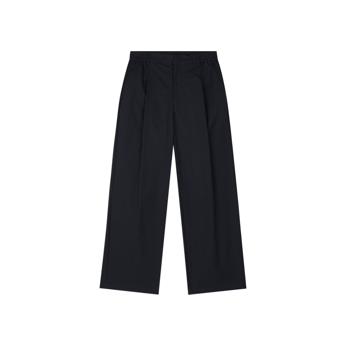 Water-Repellent Cotton-Feel Pleated Trousers