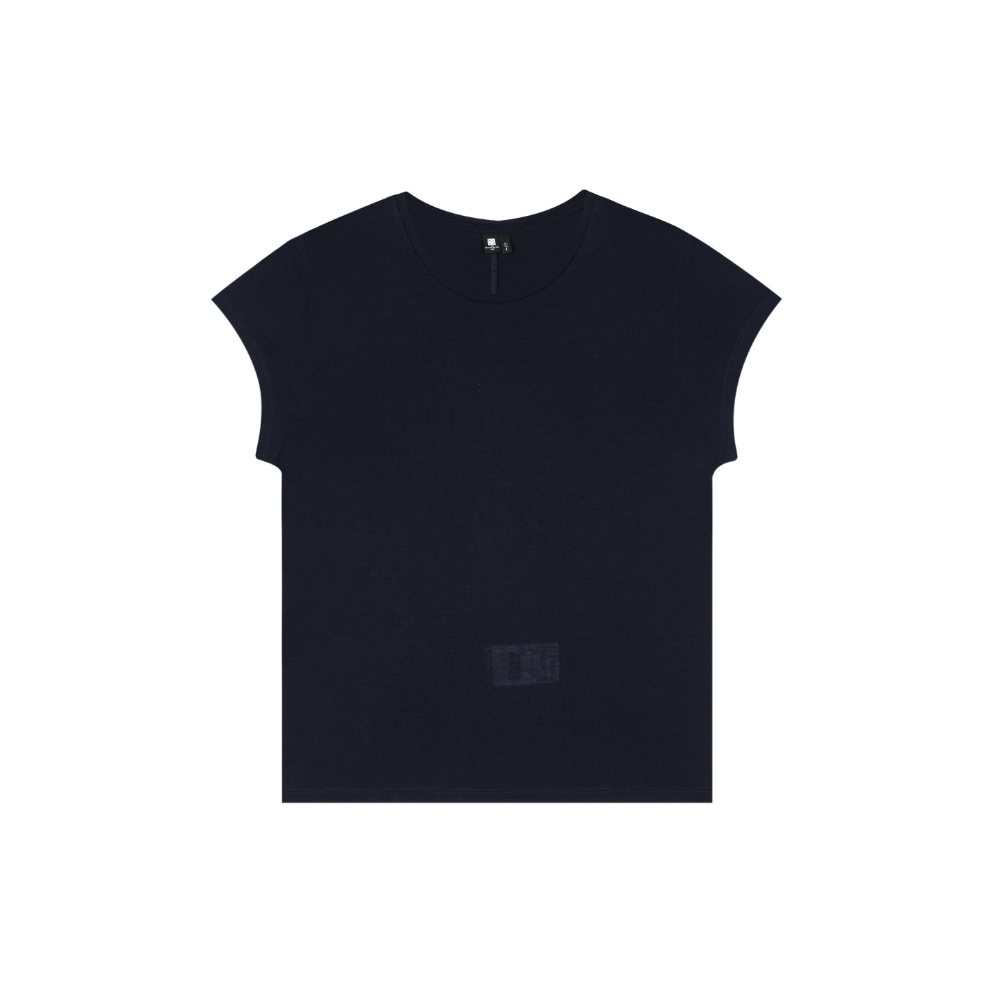 Tencel Wool-Blend Lightweight Short-Sleeve Top