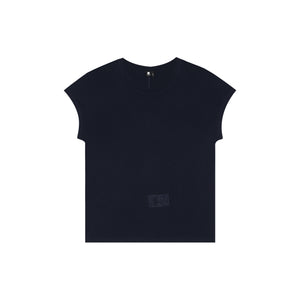 Tencel Wool-Blend Lightweight Short-Sleeve Top