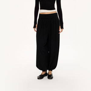 Stretch Tapered Balloon Pants