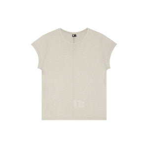 Tencel Wool-Blend Lightweight Short-Sleeve Top