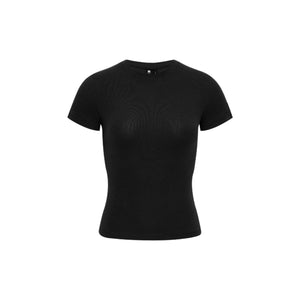 Tencel Linen Fitted Short-sleeved T-shirt
