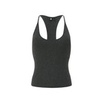 Stretch Halter Tank Top With Removable Pads