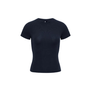 Tencel Linen Fitted Short-sleeved T-shirt