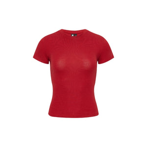 Tencel Linen Fitted Short-sleeved T-shirt