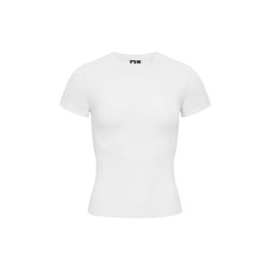 Tencel Linen Fitted Short-sleeved T-shirt