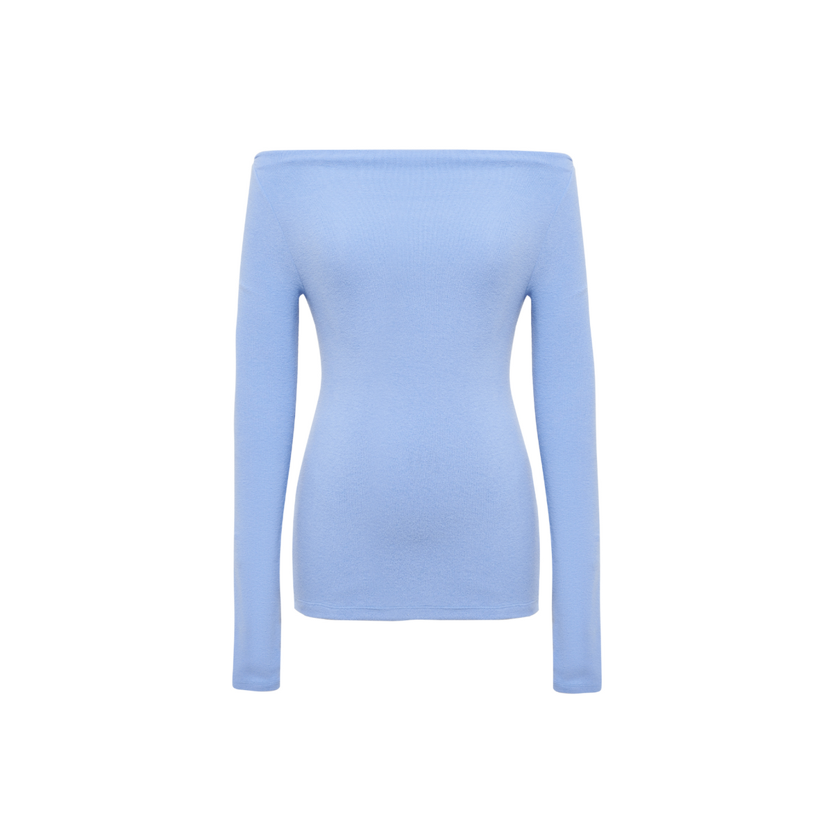 Brushed Off-Shoulder Long-Sleeve Top