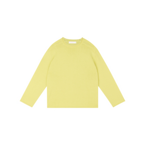 100% Wool Rolled-Edge Crew-Neck Sweater