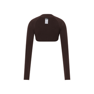 Stretch Long-Sleeve Bolero Top