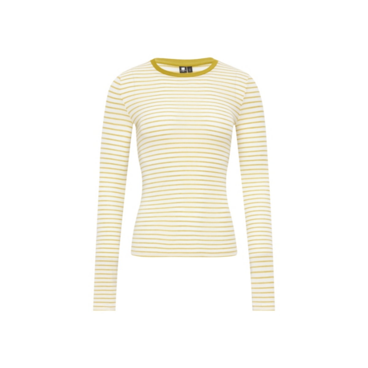 Tencel-Wool Multicolor Striped Long-Sleeve Top