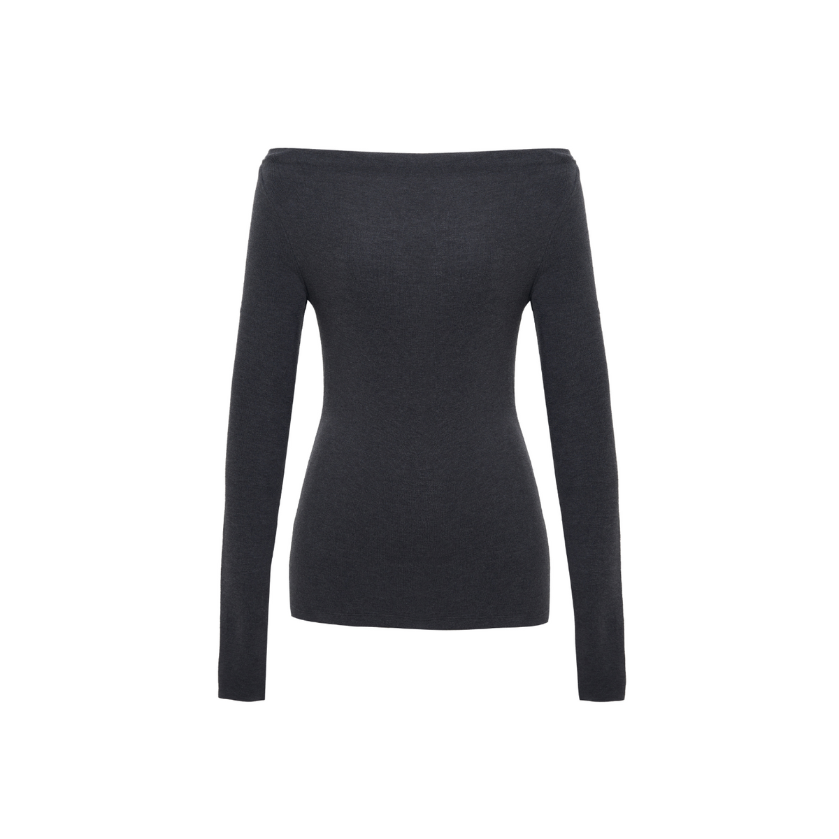 Brushed Off-Shoulder Long-Sleeve Top