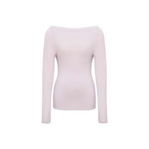 Brushed Off-Shoulder Long-Sleeve Top
